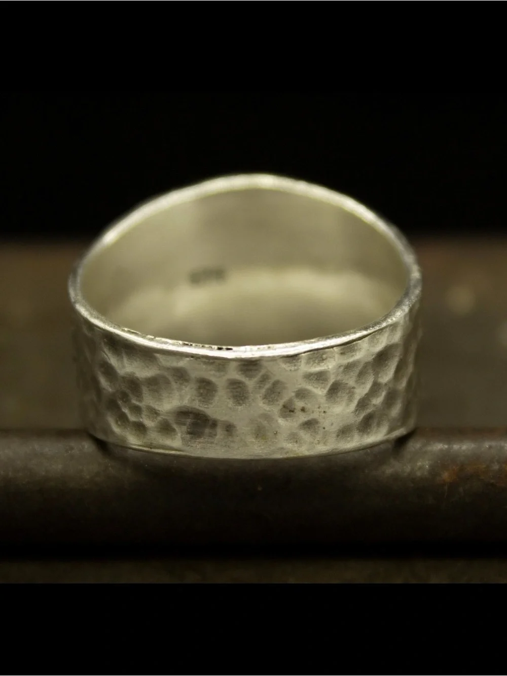 VINTAGE • Sterling Silver Hammered Signet Ring Owl AOE of the Athenian